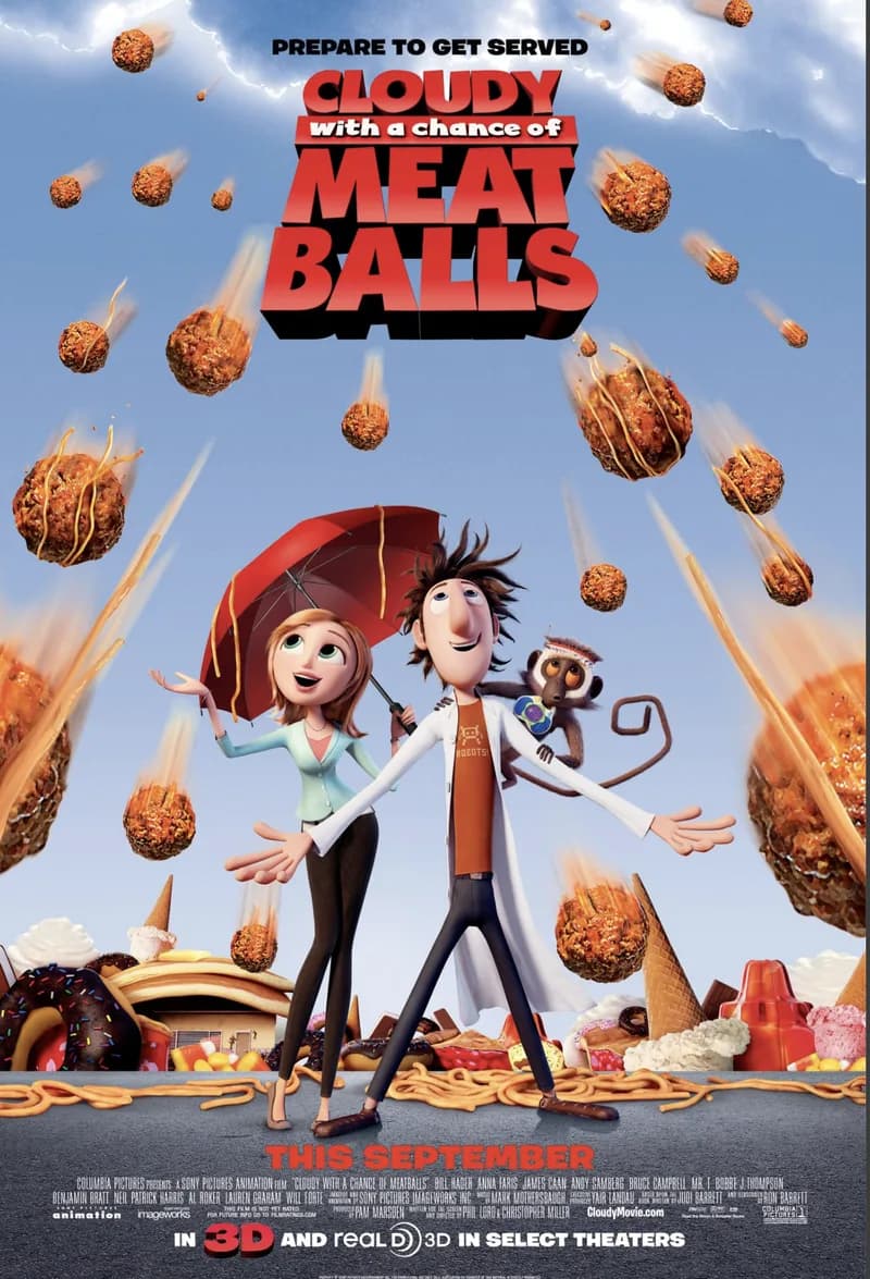 Cloudy with a Chance of Meatballs (2009) poster