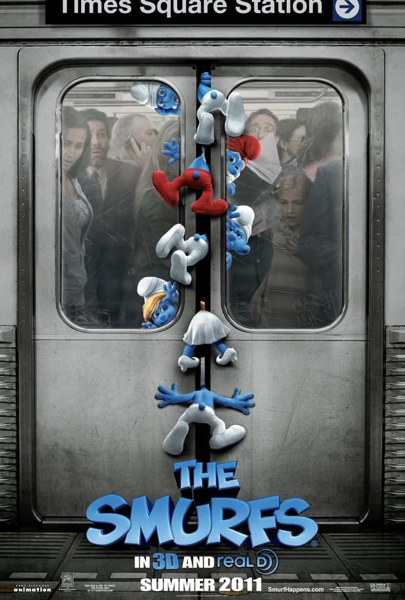 The Smurfs (2011) poster